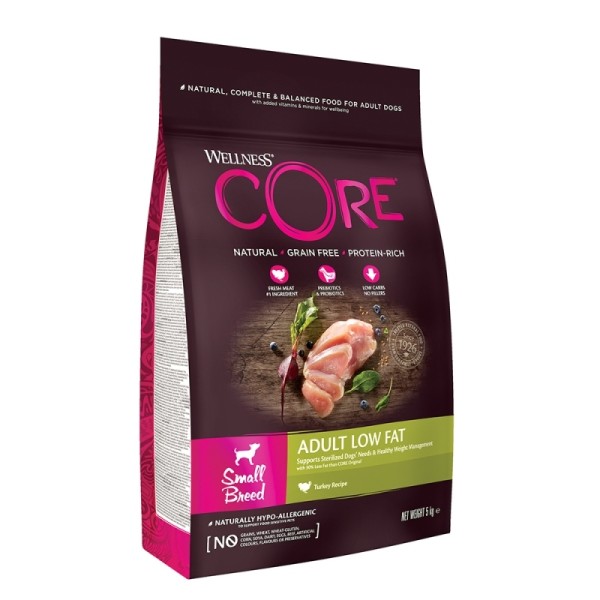 WELLNESS CORE ADULT SMALL BREED LOW FAT 5KG