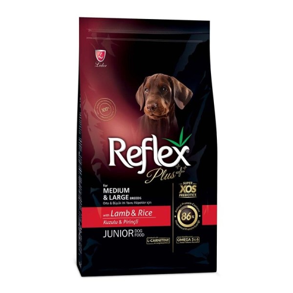 REFLEX PLUS MEDIUM/LARGE JUNIOR LAMB 15kg REFLEX PLUS MEDIUM/LARGE JUNIOR LAMB 15kg