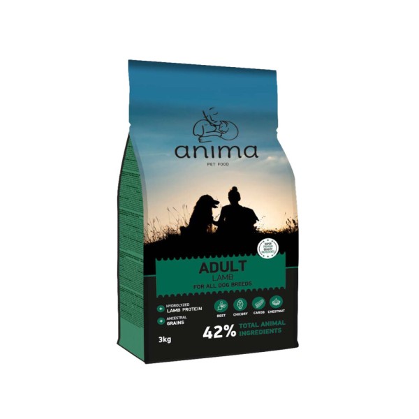ANIMA ADULT LAMB & RICE 3kg ANIMA ADULT LAMB & RICE 3kg