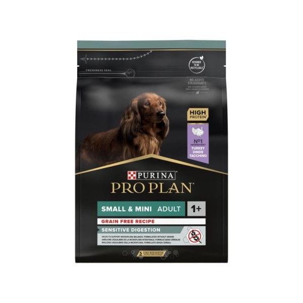 PRO PLAN SM/MINI ADULT GRAIN FREE SENSITIVE DIGESTION ΓΑΛΟΠΟΥΛΑ 2.5KG