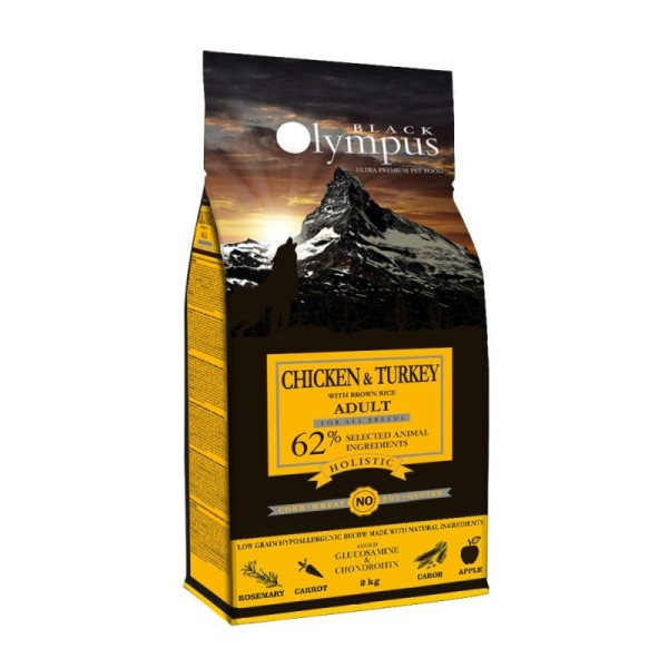 OLYMPUS ADULT MEDIUM CHICKEN&TURKEY&BROWN RICE 2kg OLYMPUS ADULT MEDIUM CHICKEN&TURKEY&BROWN RICE 2kg