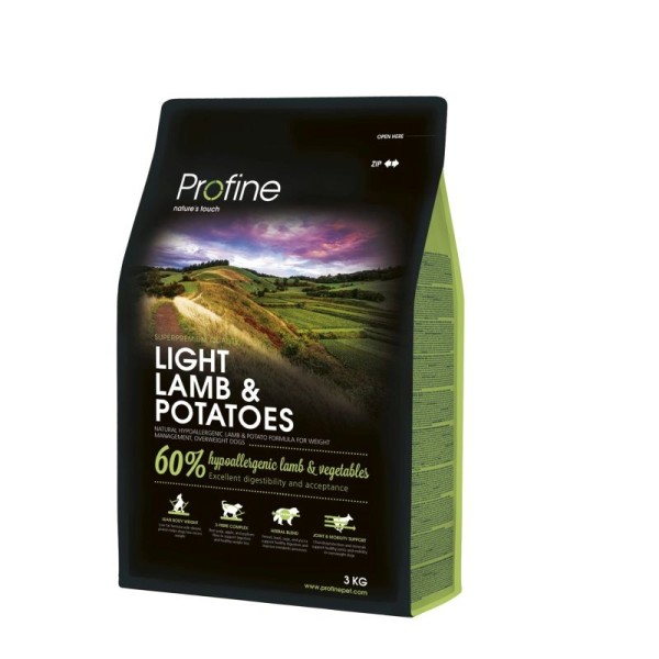 PROFINE LIGHT LAMB & POTATOES 3Kg PROFINE LIGHT LAMB & POTATOES 3Kg