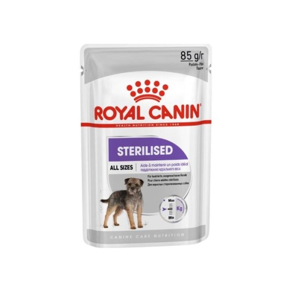 ROYAL CANIN DOG WET STERILISED ALL SIZE 85GR ROYAL CANIN DOG WET STERILISED ALL SIZE 85GR