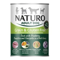 NATURO DOG G.F. DUCK, BLUEBERRY, PUMPKIN, HERBS 390gr