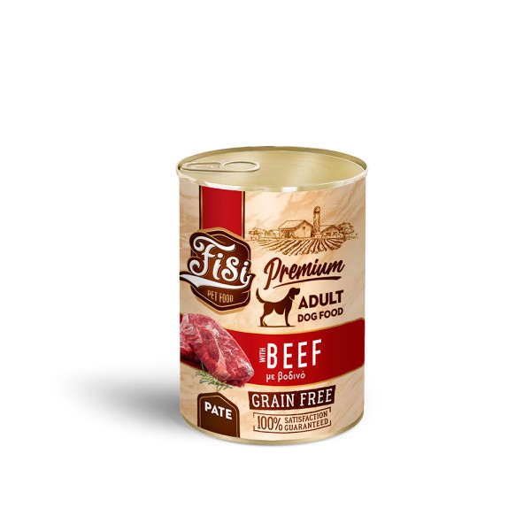 FISI DOG ADULT ΒΟΔΙΝΟ ΠΑΤΕ 400gr