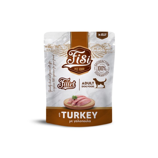 FISI FILLET ADULT DOG ΓΑΛΟΠΟΥΛΑ ΣΕ ΖΕΛΕ POUCH 500gr FISI FILLET ADULT DOG ΓΑΛΟΠΟΥΛΑ ΣΕ ΖΕΛΕ POUCH 500gr