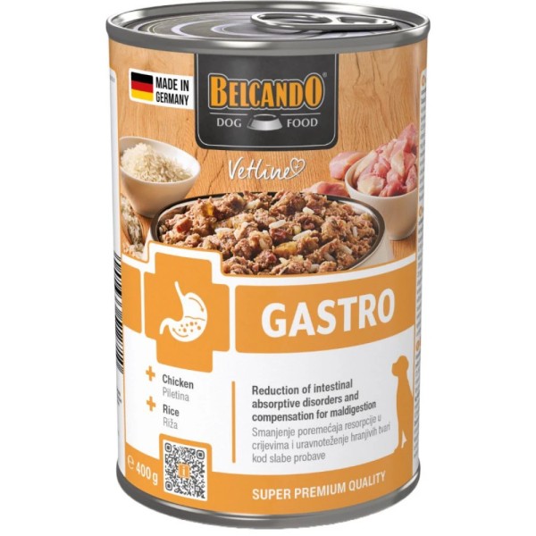 BELCANDO VETLINE ΚΛΙΝΙΚΗ ΚΟΝΣΕΡΒΑ ΣΚΥΛΟΥ GASTRO 400GR BELCANDO VETLINE ΚΛΙΝΙΚΗ ΚΟΝΣΕΡΒΑ ΣΚΥΛΟΥ GASTRO 400GR