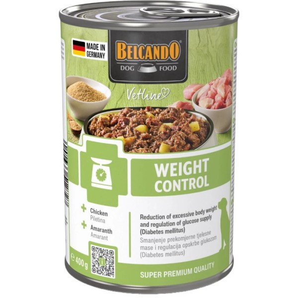 BELCANDO VETLINE ΚΛΙΝΙΚΗ ΚΟΝΣΕΡΒΑ ΣΚΥΛΟΥ WEIGHT CONTROL 400GR