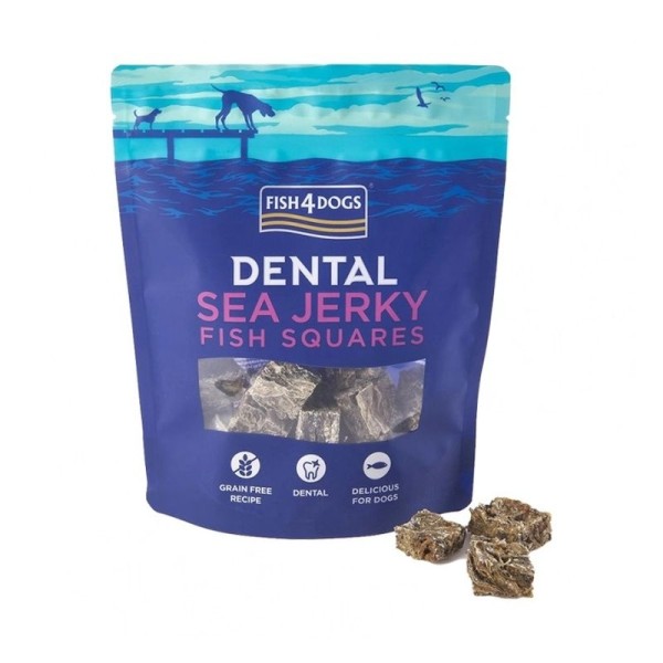 FISH4DOGS SEA JERKY SQUARES 115GR .. FISH4DOGS SEA JERKY SQUARES 115GR ..