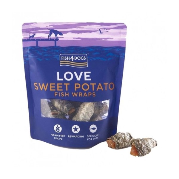 FISH4DOGS SEA WRAPS SWEET POTATO 100gr FISH4DOGS SEA WRAPS SWEET POTATO 100gr