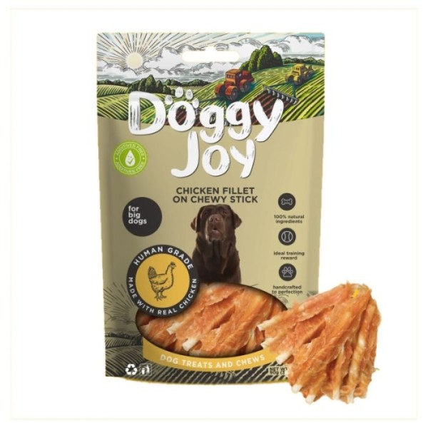 DOGGY JOY CHICKEN FILLET STICK 90gr Σκύλος