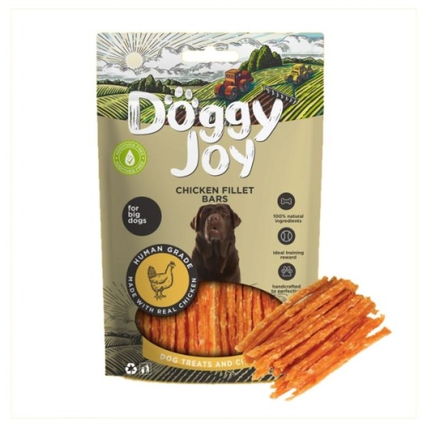 DOGGY JOY CHICKEN FILLET BARS 90gr Σκύλος