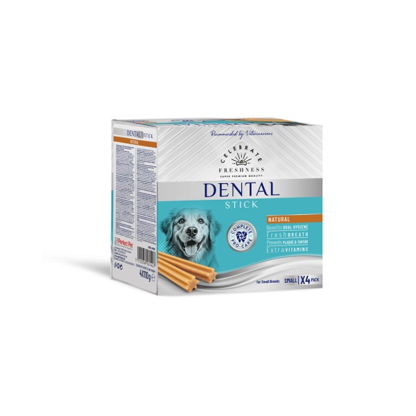CELEBRATE DENTAL MULTIPACK STICKS NATURAL S 4x110gr 28pcs CELEBRATE DENTAL MULTIPACK STICKS NATURAL S 4x110gr 28pcs
