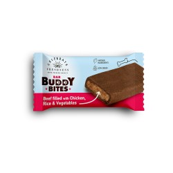 CELEBRATE BAR BUDDY BITES BEEF FILLED WITH CHICKEN, RICE AND VEGETABLES 25-30gr CELEBRATE BAR BUDDY BITES BEEF FILLED WITH CHICKEN, RICE AND VEGETABLES 25-30gr