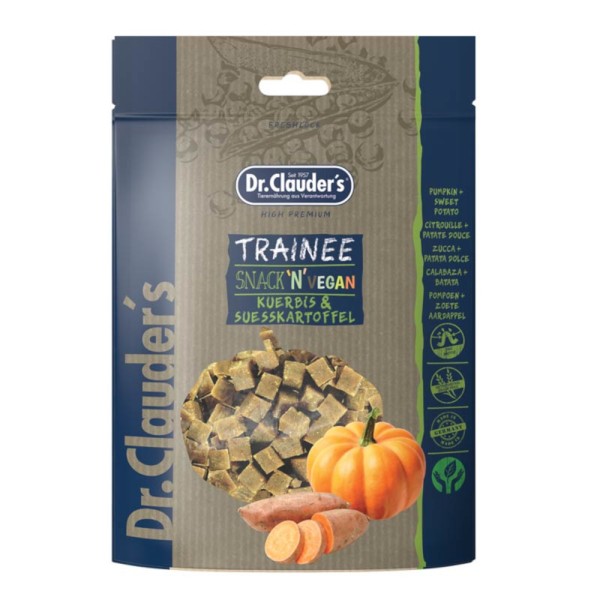 DR.CLAUDERS TRAINEE SNACK VEGAN PUMPKIN & SWEET POTATO 80GR