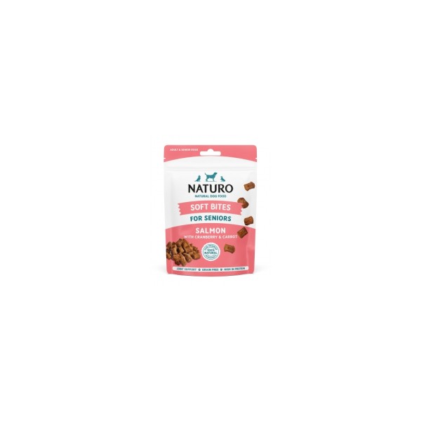 NATURO TREATS SALMON BITES FOR SENIOR DOGS 70GR