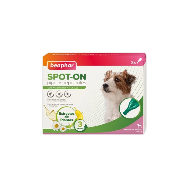 BEAPHAR VETOPURE SPOT-ON DOG SM < 15KG (3PIP.) BEAPHAR VETOPURE SPOT-ON DOG SM < 15KG (3PIP.)