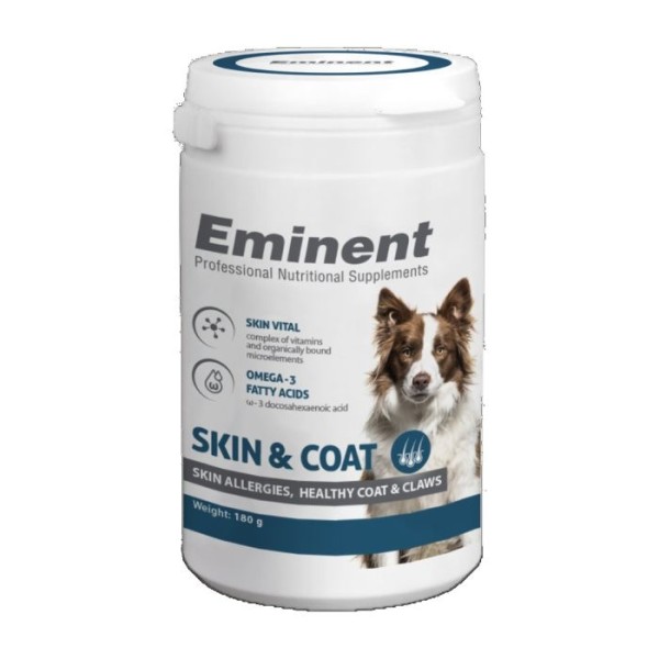 EMINENT SKIN & COAT ΣΥΜΠΛΗΡΩΜΑ ΣΕ ΣΚΟΝΗ ΓΙΑ ΥΓΙΕΣ ΔΕΡΜΑ & ΤΡΙΧΩΜΑ 180gr Σκύλος