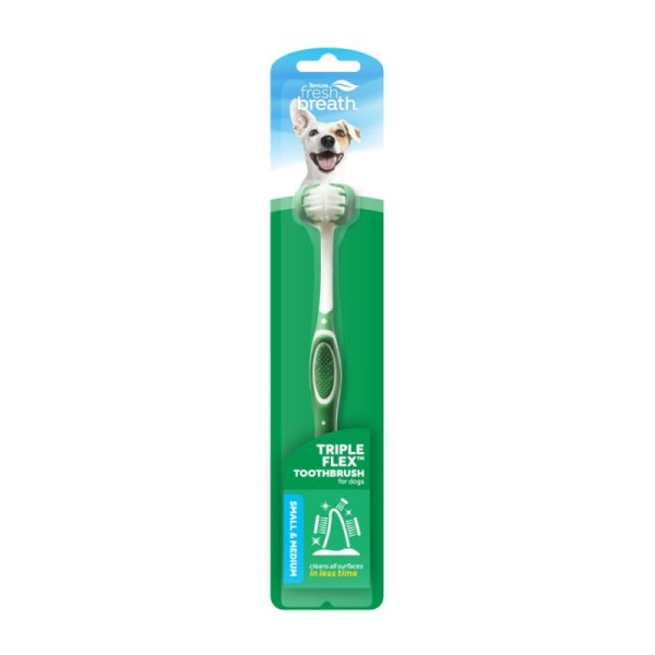 TROPICLEAN ΟΔΟΝΤΟΒΟΥΡΤΣΑ TRIPLE FLEX SMALL TROPICLEAN ΟΔΟΝΤΟΒΟΥΡΤΣΑ TRIPLE FLEX SMALL