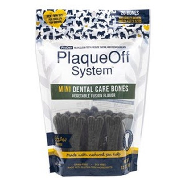 PLAQUE OFF DENTAL CARE MINI BONES VEGGI 340GR