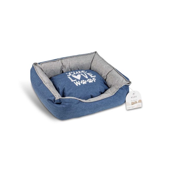 GLEE ΚΡΕΒΑΤΙ ΠΑΡΑΛΛΗΛΟΓΡΑΜΜΟ ΜΠΛΕ 47x37x17cm