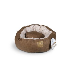 GLEE ΚΡΕΒΑΤΙ ΣΤΡΟΓΓΥΛΟ ΚΑΠΟΥΤΣΙΝΟ S 50cm