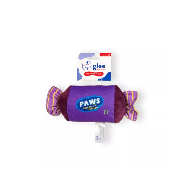 GLEE ΠΑΙΧΝΙΔΙ ΣΚΥΛΟΥ CANDY ΜΩΒ SQUEAKY GLEE ΠΑΙΧΝΙΔΙ ΣΚΥΛΟΥ CANDY ΜΩΒ SQUEAKY