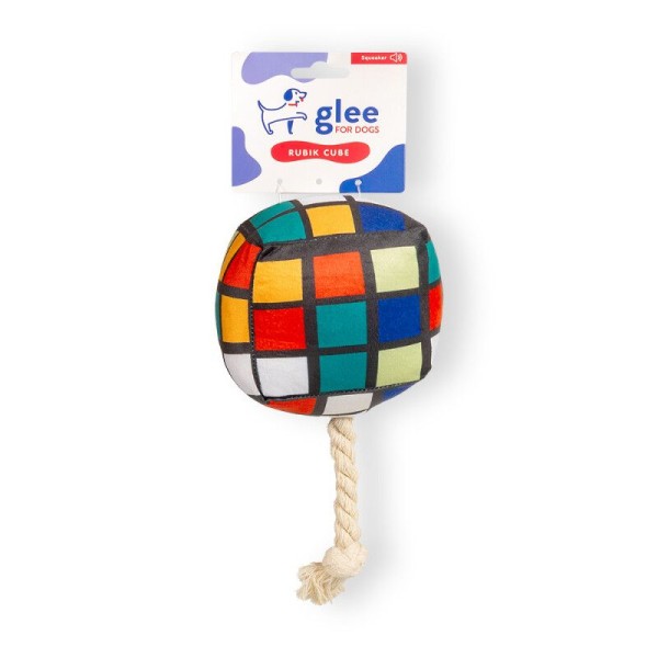 GLEE ΠΑΙΧΝΙΔΙ ΣΚΥΛΟΥ RUBIK CUBE SQUEAKY GLEE ΠΑΙΧΝΙΔΙ ΣΚΥΛΟΥ RUBIK CUBE SQUEAKY