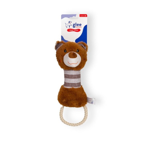 GLEE ΠΑΙΧΝΙΔΙ ΣΚΥΛΟΥ TEDDY ROPE HOOP SQUEAKY