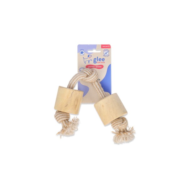 GLEE ΠΑΙΧΝΙΔΙ ΣΚΥΛΟΥ COFFEE WOOD TOY 35cm GLEE ΠΑΙΧΝΙΔΙ ΣΚΥΛΟΥ COFFEE WOOD TOY 35cm