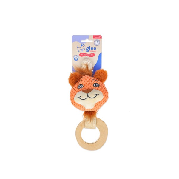 GLEE ΠΑΙΧΝΙΔΙ ΣΚΥΛΟΥ COFFEE WOOD LIONESS RING 21cm GLEE ΠΑΙΧΝΙΔΙ ΣΚΥΛΟΥ COFFEE WOOD LIONESS RING 21cm