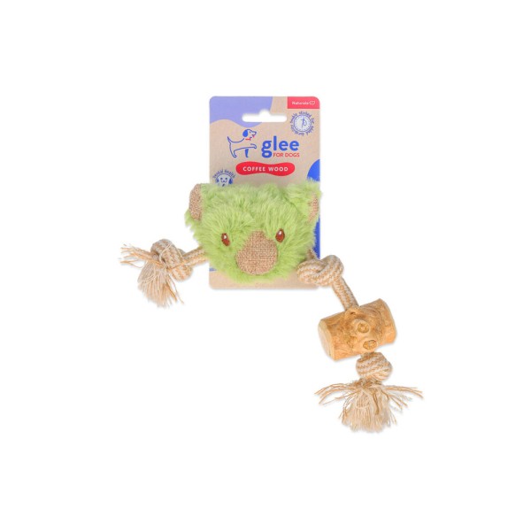 GLEE ΠΑΙΧΝΙΔΙ ΣΚΥΛΟΥ KOALA ROPE WITH COFFEE WOOD 22cm GLEE ΠΑΙΧΝΙΔΙ ΣΚΥΛΟΥ KOALA ROPE WITH COFFEE WOOD 22cm