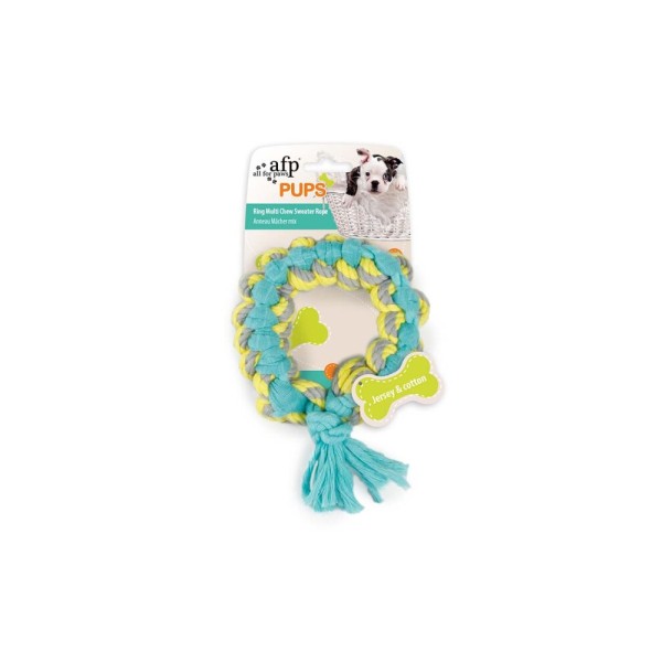 AFP ΠΑΙΧΝΙΔΙ ΣΚΥΛΟΥ RING MULTI CHEW SWEATER ROPE AFP ΠΑΙΧΝΙΔΙ ΣΚΥΛΟΥ RING MULTI CHEW SWEATER ROPE