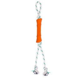 GREEN SHEEP SMALL NATURAL RUBBER BONE ROPE TOY-ORANGE GREEN SHEEP SMALL NATURAL RUBBER BONE ROPE TOY-ORANGE