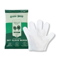 GREEN SHEEP 8 GLOVE WIPES 100% BAMBOO FIBRE UNSCENTED GREEN SHEEP 8 GLOVE WIPES 100% BAMBOO FIBRE UNSCENTED