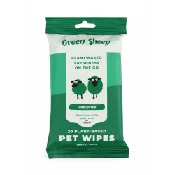 GREEN SHEEP 20TRAVEL WIPES 100% BAMBOO FIBRE-UNSCENTED GREEN SHEEP 20TRAVEL WIPES 100% BAMBOO FIBRE-UNSCENTED