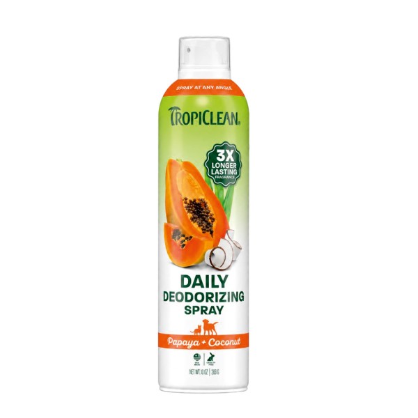 TROPICLEAN Deodorizing Spray - Papaya & Coconut, 283ml TROPICLEAN Deodorizing Spray - Papaya & Coconut, 283ml