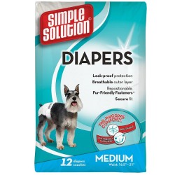 SIMPLE SOLUTION ΠΑΝΕΣ ΜΙΑΣ ΧΡΗΣΗΣ ΓΙΑ ΘΗΛΥΚΑ MEDIUM 12ΤΜΧ (38-58cm)