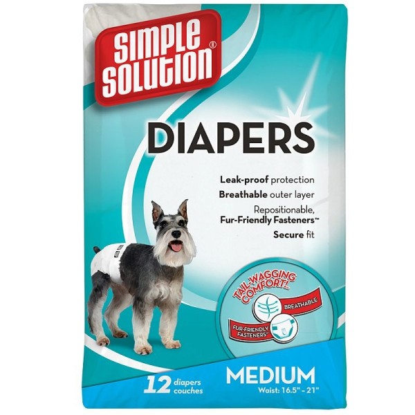 SIMPLE SOLUTION ΠΑΝΕΣ ΜΙΑΣ ΧΡΗΣΗΣ ΓΙΑ ΘΗΛΥΚΑ MEDIUM 12ΤΜΧ (38-58cm)