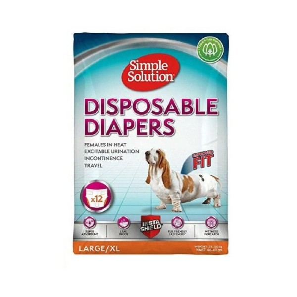 SIMPLE SOLUTION ΠΑΝΕΣ ΜΙΑΣ ΧΡΗΣΗΣ ΓΙΑ ΘΗΛΥΚΑ LARGE-XL 12TMX (46-69CM) SIMPLE SOLUTION ΠΑΝΕΣ ΜΙΑΣ ΧΡΗΣΗΣ ΓΙΑ ΘΗΛΥΚΑ LARGE-XL 12TMX (46-69CM)
