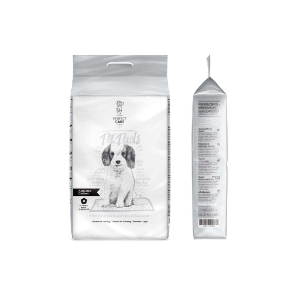 PERFECT CARE ΠΑΝΕΣ PET PADS CARBON 60x90 (10 τμχ) PERFECT CARE ΠΑΝΕΣ PET PADS CARBON 60x90 (10 τμχ)