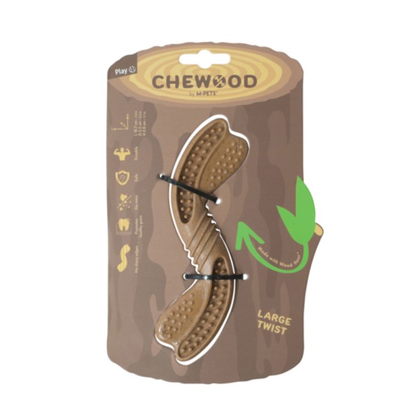 MPETS CHEWOOD DOG TOY TWIST MPETS CHEWOOD DOG TOY TWIST