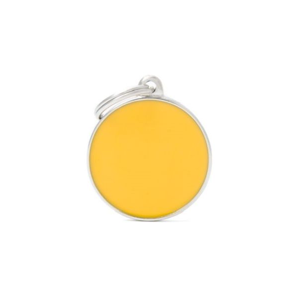 ΤΑΥΤΟΤΗΤΑ BASIC HANDMADE CIRCLE YELLOW Σκύλος ΤΑΥΤΟΤΗΤΑ BASIC HANDMADE CIRCLE YELLOW Σκύλος