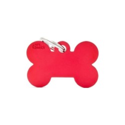 ΤΑΥΤΟΤΗΤΑ BASIC ALUMINIUM BONE RED Σκύλος
