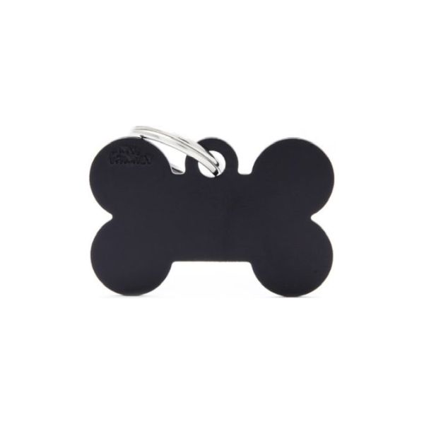 ΤΑΥΤΟΤΗΤΑ BASIC ALUMINIUM BONE BLACK Σκύλος ΤΑΥΤΟΤΗΤΑ BASIC ALUMINIUM BONE BLACK Σκύλος