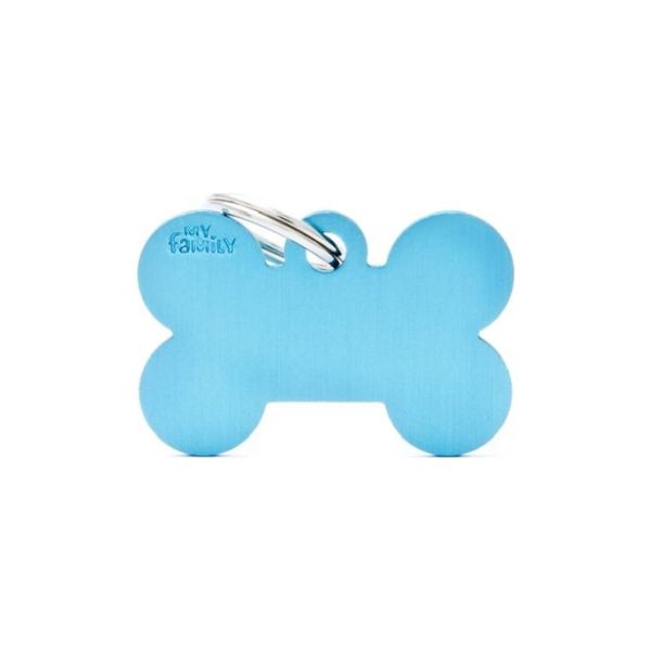 ΤΑΥΤΟΤΗΤΑ BASIC ALUMINIUM BONE LIGHT BLUE Σκύλος ΤΑΥΤΟΤΗΤΑ BASIC ALUMINIUM BONE LIGHT BLUE Σκύλος