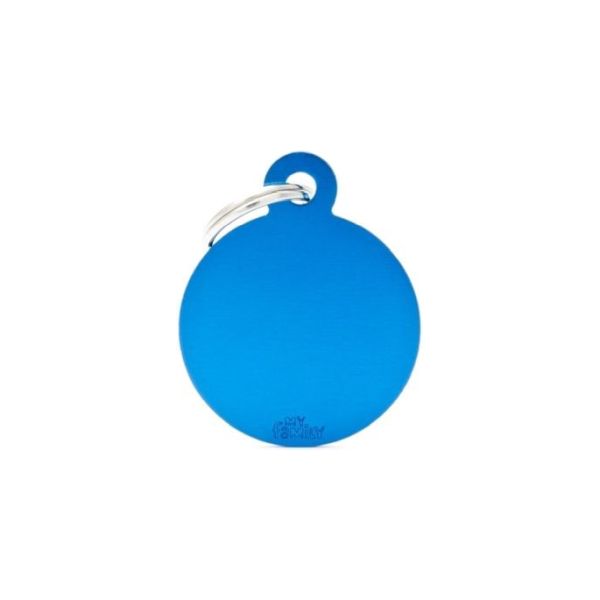 ΤΑΥΤΟΤΗΤΑ BASIC ALUMINIUM CIRCLE BLUE Σκύλος ΤΑΥΤΟΤΗΤΑ BASIC ALUMINIUM CIRCLE BLUE Σκύλος
