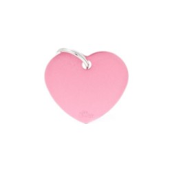 ΤΑΥΤΟΤΗΤΑ BASIC ALUMINIUM HEART PINK Σκύλος ΤΑΥΤΟΤΗΤΑ BASIC ALUMINIUM HEART PINK Σκύλος