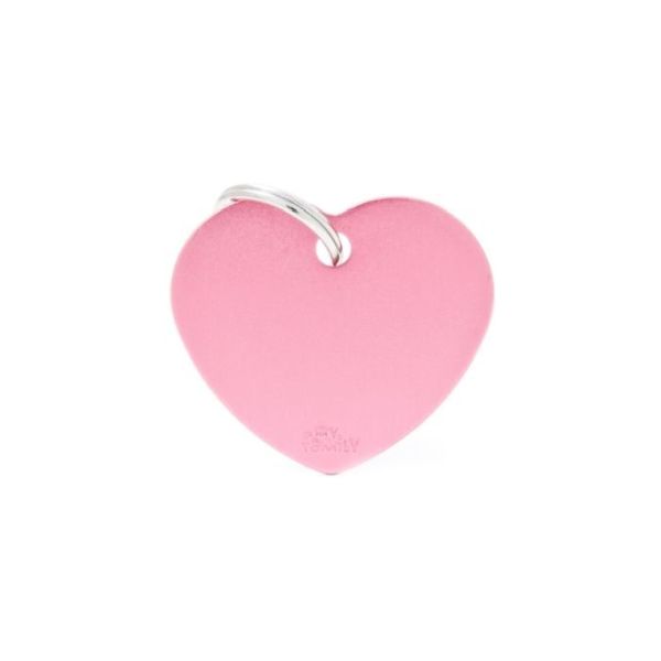 ΤΑΥΤΟΤΗΤΑ BASIC ALUMINIUM HEART PINK Σκύλος ΤΑΥΤΟΤΗΤΑ BASIC ALUMINIUM HEART PINK Σκύλος