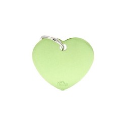 ΤΑΥΤΟΤΗΤΑ BASIC ALUMINIUM HEART GREEN Σκύλος ΤΑΥΤΟΤΗΤΑ BASIC ALUMINIUM HEART GREEN Σκύλος
